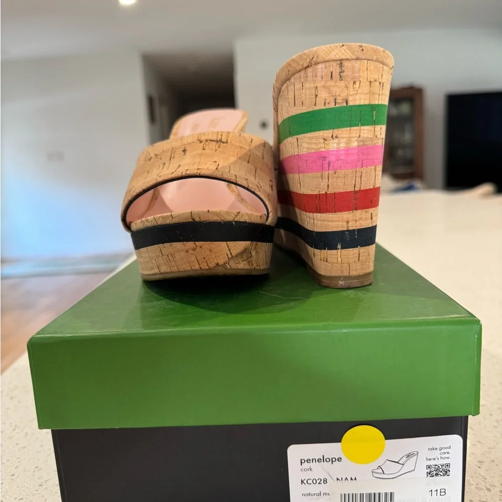 Kate Spade Multicolor Cork Wedges - Picture 3 of 3